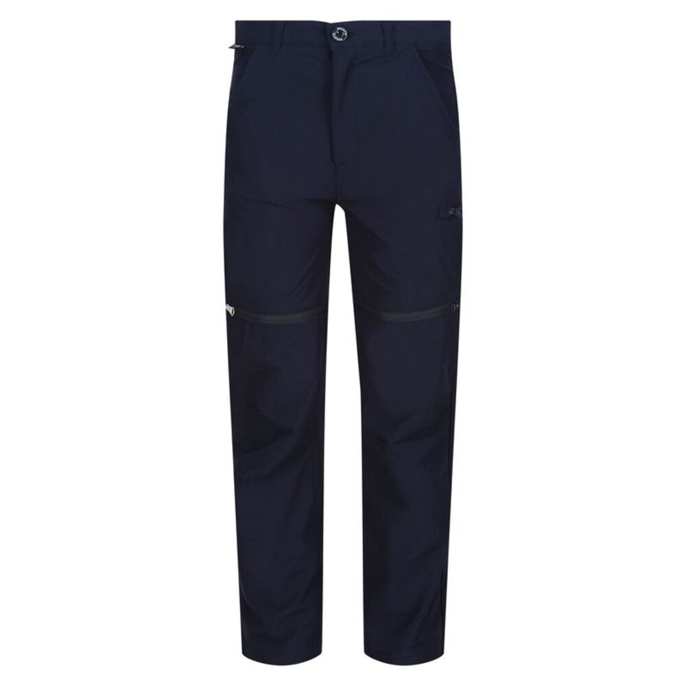 Regatta Childrens/Kids Highton Stretch Zip-Off Walking Pants / Navy